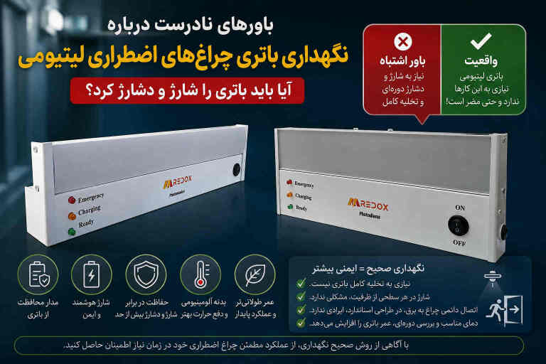 باورهای نادرست درباره نگهداری باتری چراغ‌های اضطراری 