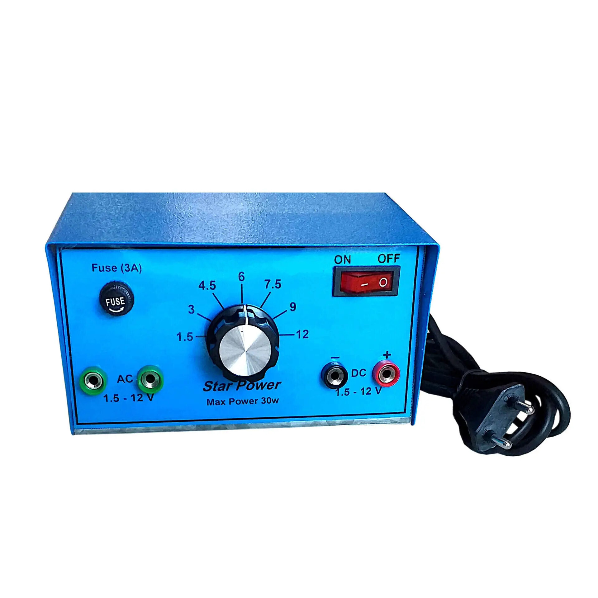  منبع تغذیه 1/5 تا 12 ولت متناوب (AC) و مستقیم (DC) استارپاور 